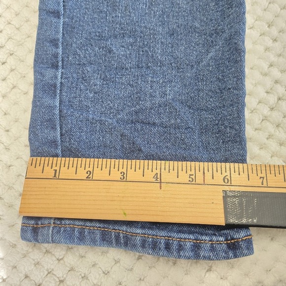 Vintage Eusie Blue Denim Overalls Kids Size 11 Pockets Belt‎ Loops - Picture 12 of 14